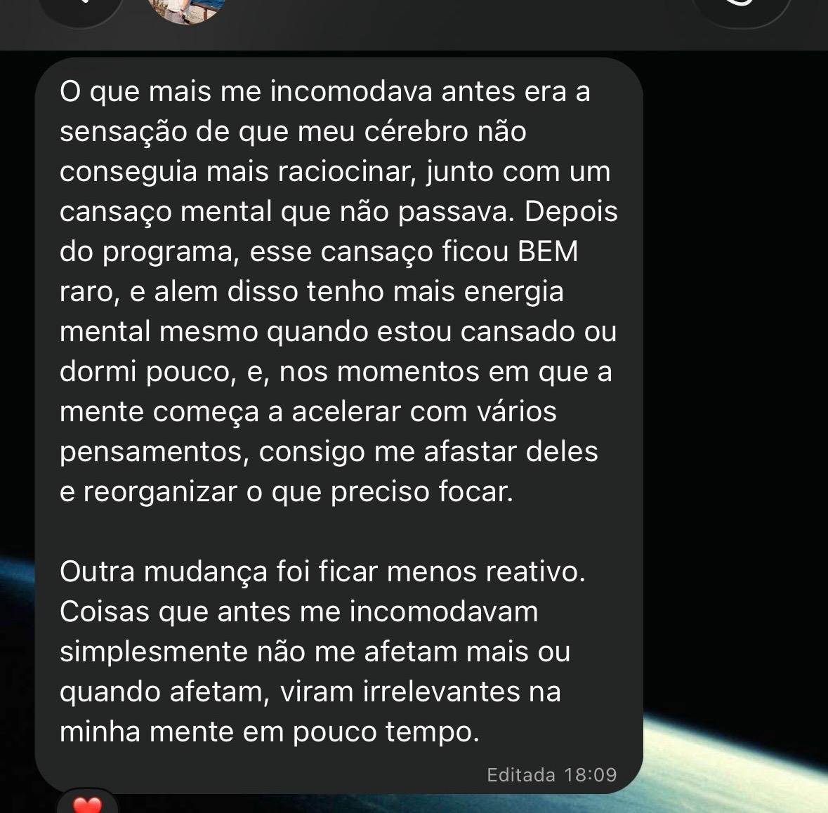 Print da conversa de WhatsApp com o Carlo