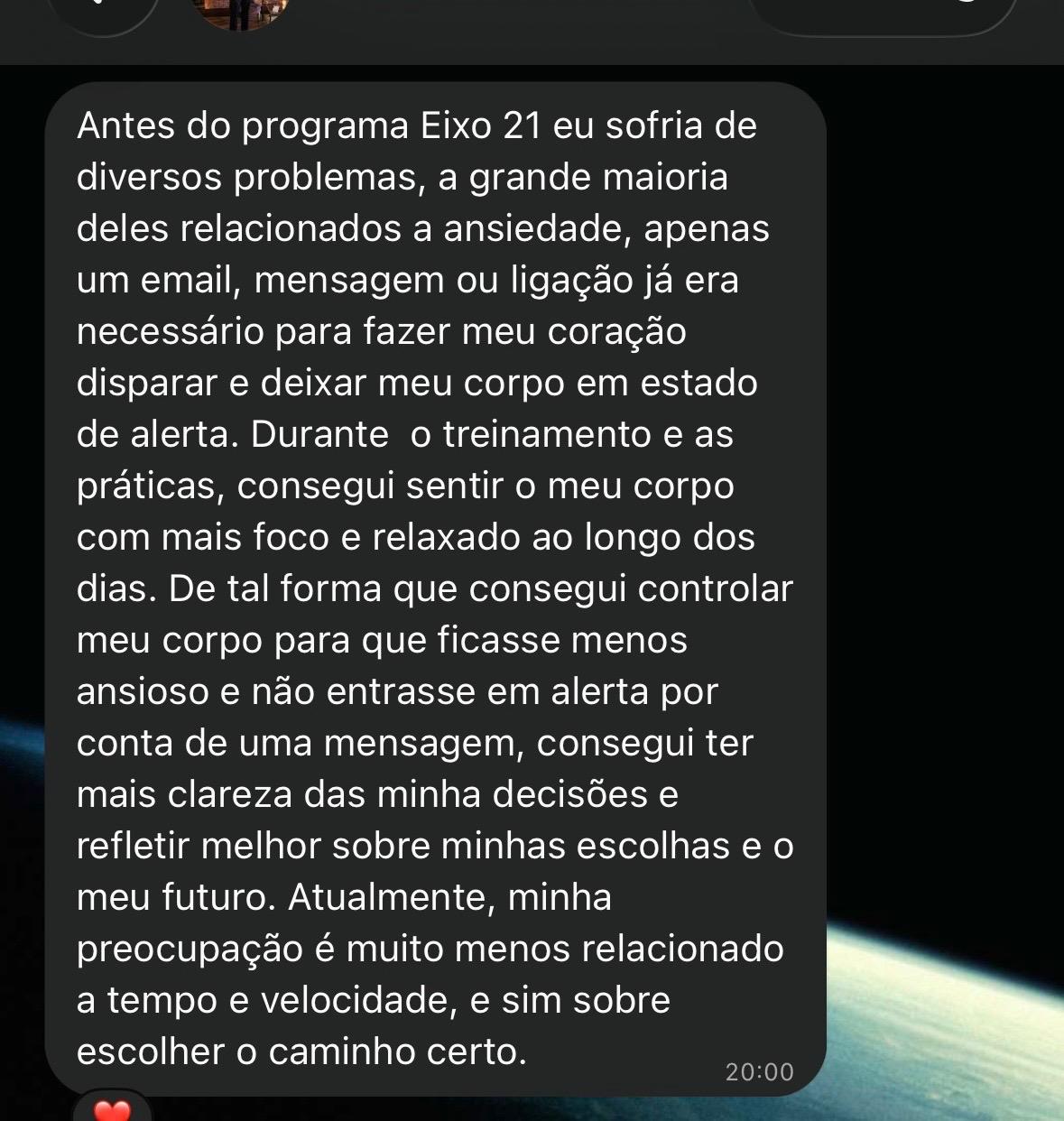 Print da conversa de WhatsApp com o Mateus